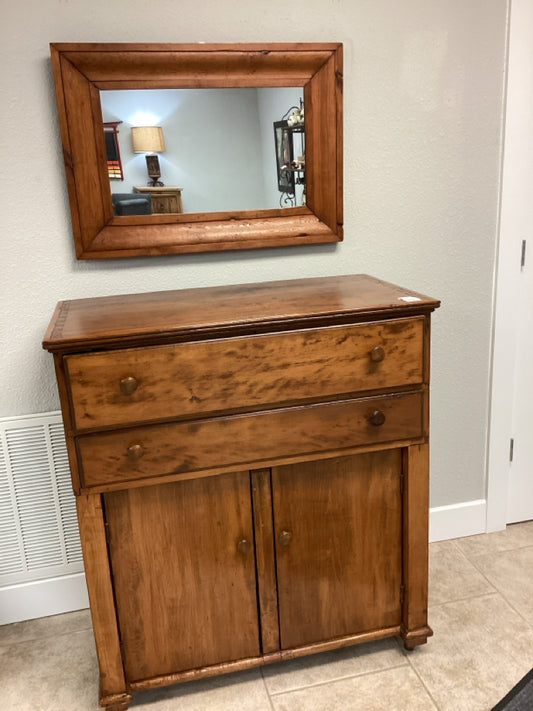 Antique Chest with mirror